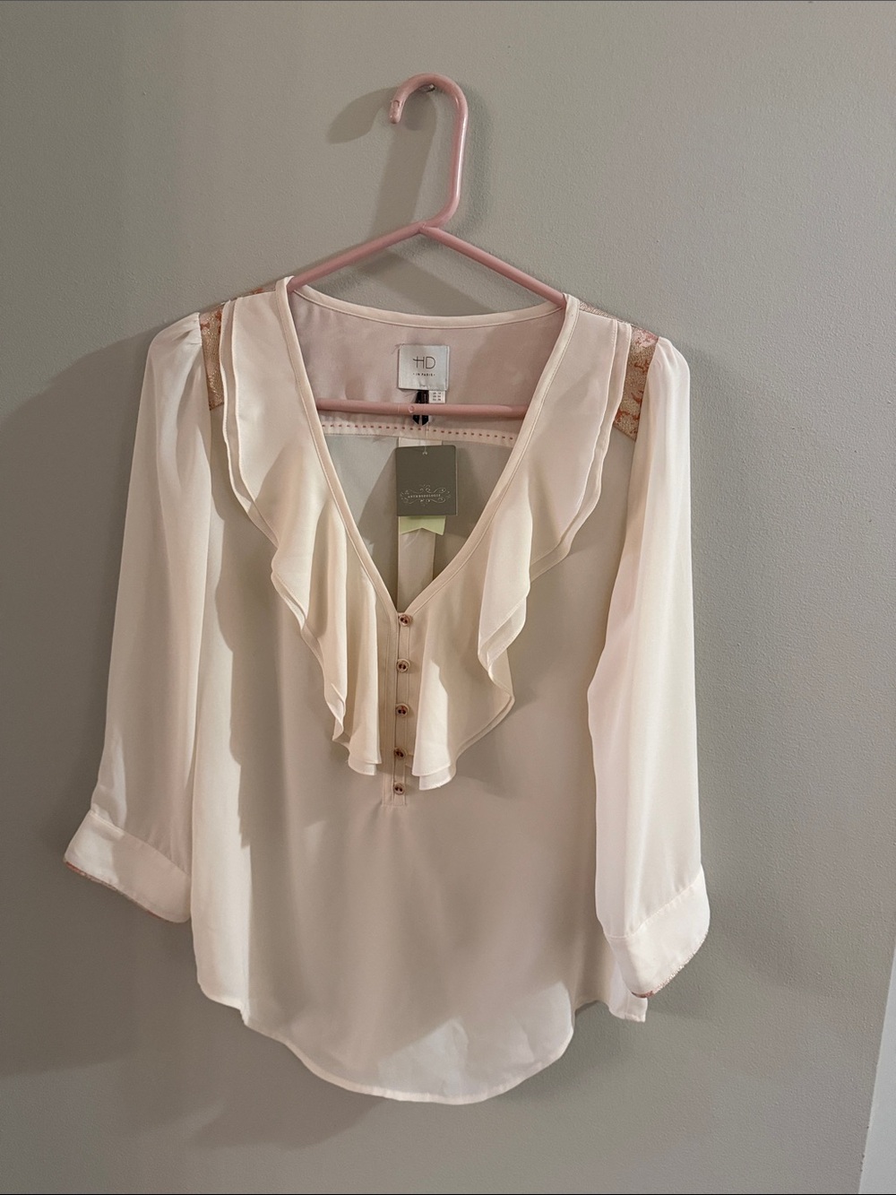 HD Anthropologie ruffle blouse